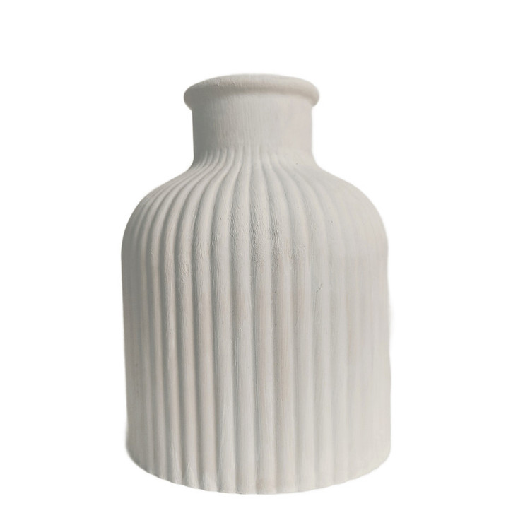 گلدان دکوری سنگ مصنوعی طرح مراکشی مدل 01 ابعاد 6x6x10 سانتیمتر مقاوم و ضد آب با طراحی هندسی و خطوط منظم مناسب فضای داخلی و خارجی
