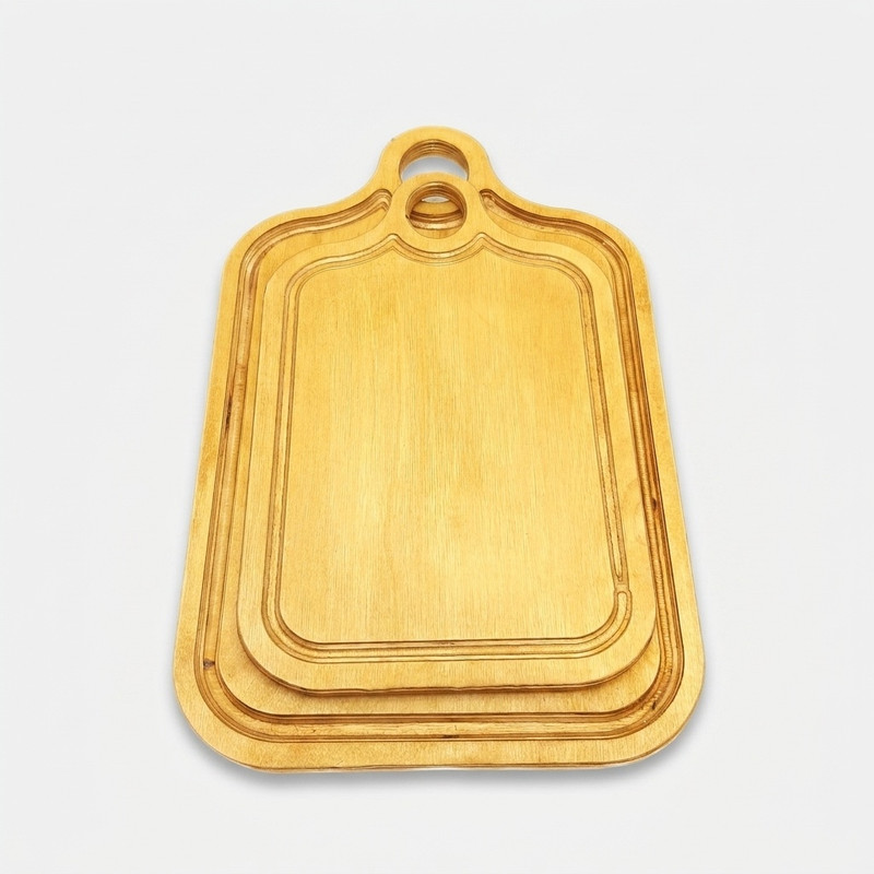 تخته گوشت مدل چوبی 080 مجموعه 2 عددی