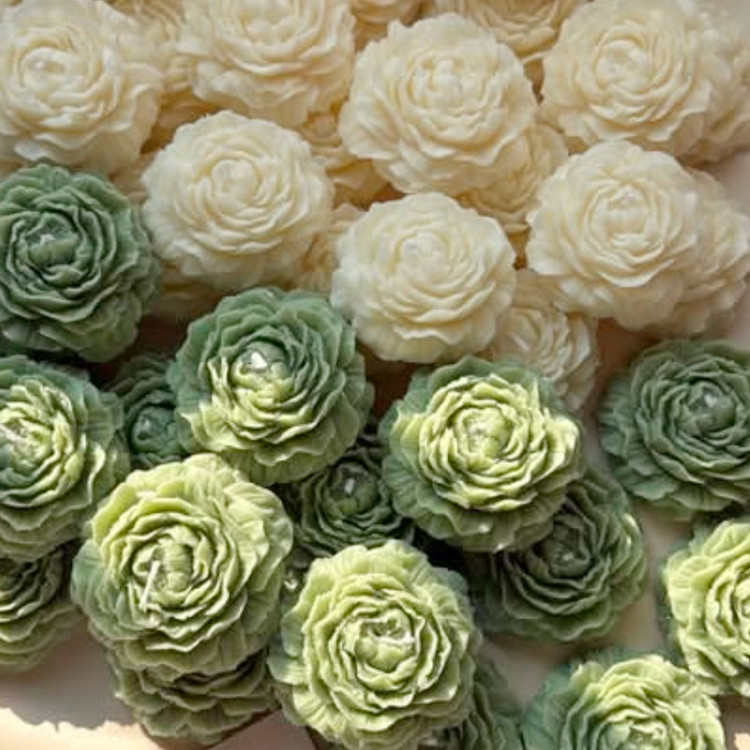 شمع مدل گل آلاله بسته 5 عددی