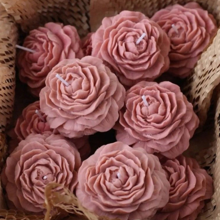 شمع مدل گل آلاله بسته 5 عددی