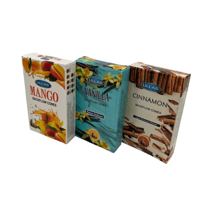 عود الاس مدل آبشاری رایحه انبه و وانیل و دارچین بسته 30 عددی