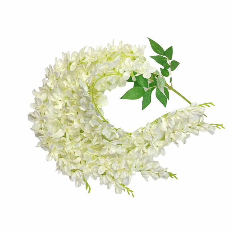 گل مصنوعی آویز ارکیده 5 شاخه قابل تنظیم، مناسب فضای باز و گلهای آپارتمانی، نصب دیواری و آویزی، ابعاد 85x23x5 سانتیمتر، وزن 110 گرم، کد A09