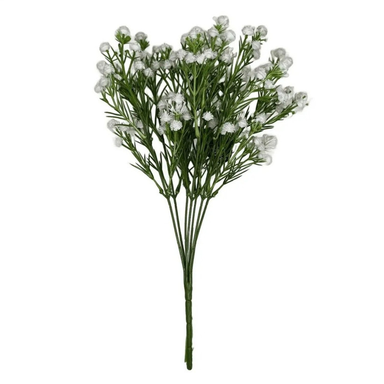 گل مصنوعی ژیپسوفیلا (گل عروس) لمسی ژلهای رومیزی، ابعاد 15×20×35 سانتیمتر، وزن 300 گرم، بسته 2 عددی