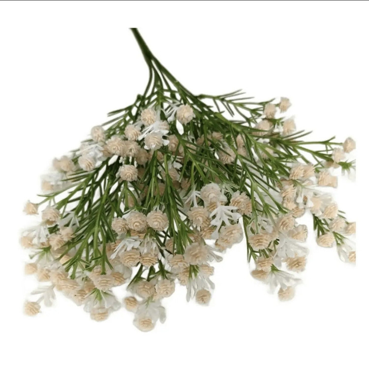 گل مصنوعی ژیپسوفیلا (گل عروس) لمسی ژلهای رومیزی، ابعاد 15×20×35 سانتیمتر، وزن 300 گرم، بسته 2 عددی