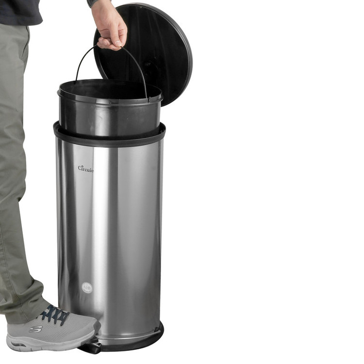 سطل زباله پدالی سیرکل مدل PLASS گنجایش 30 لیتر