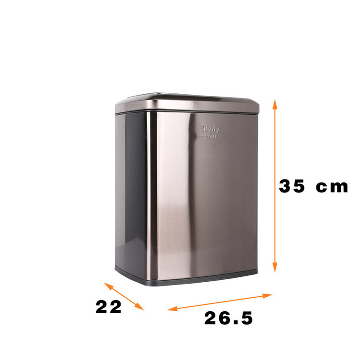 سطل زباله دلفین مدل EV-12-ltr بادبزنی