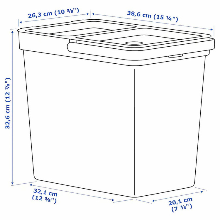 سطل ایکیا مدل HALLBAR کد 204