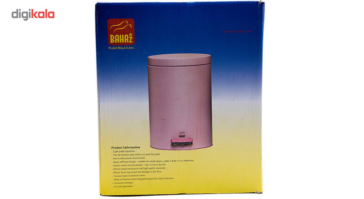 سطل زباله پدالی بهاز کالا مدل S-504 ظرفیت 6 لیتری