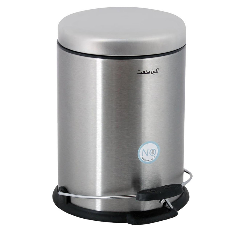 سطل زباله پدالی آذین صنعت مدل circule300 حجم 3 لیتر