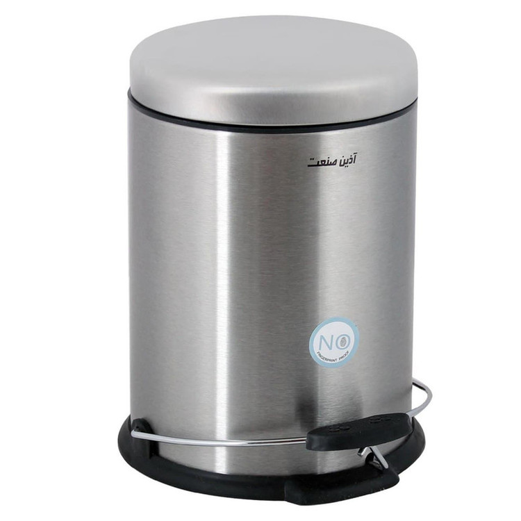 سطل زباله پدالی آذین صنعت مدل circule300 حجم 3 لیتر