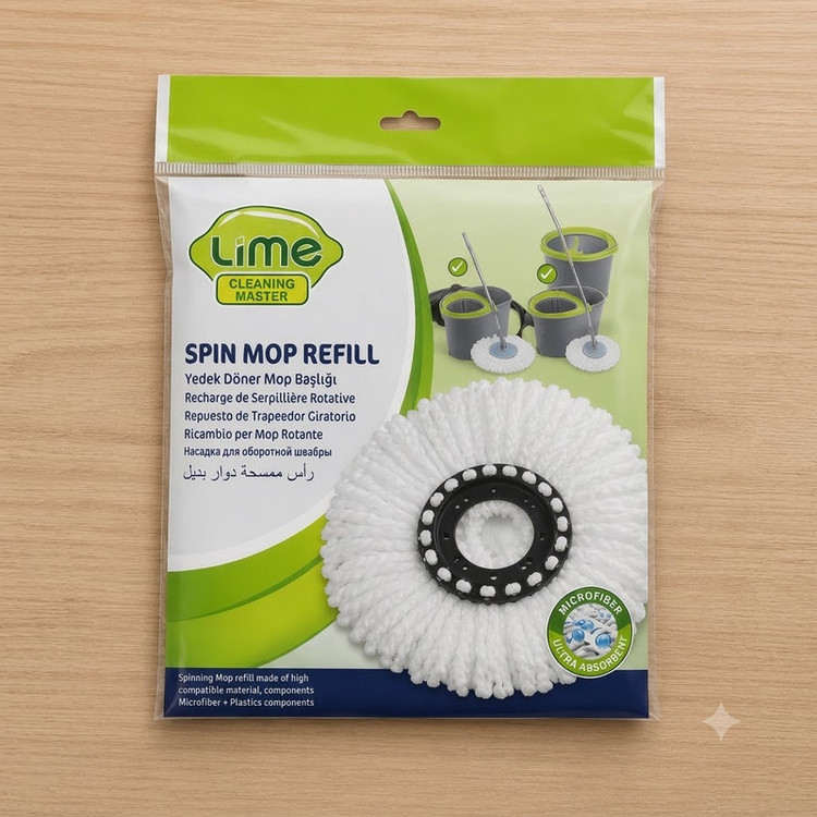 یدک زمین شوی چرخشی لایم مدل Spin Mop Refill
