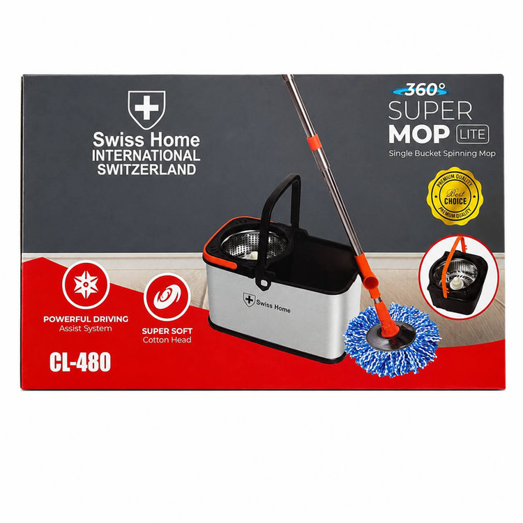ست سطل و زمین شوی سوپر موپ مدل 360 درجه cl-480