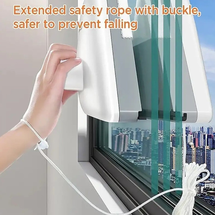شیشه پاک کن دبلیو اِس مدل مغناطیسی دو جداره کد HS740