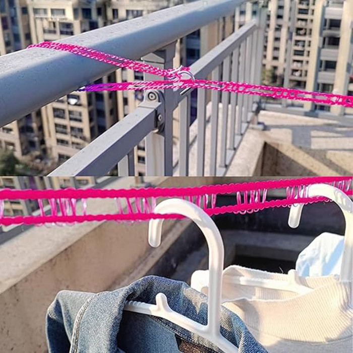طناب بند رخت مدل قلاب دار 3 متری