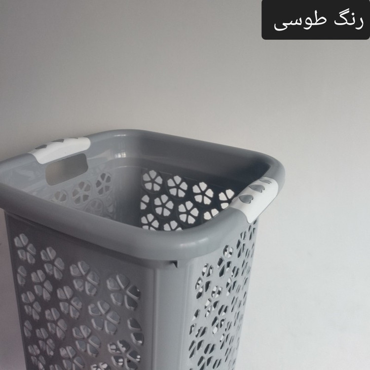 سبد رخت چرک مدل تسا طرح گل کد size 2