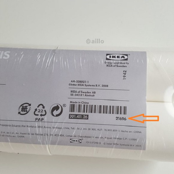 یدک پرزگیر ایکیا کد 21696 بسته 4 عددی